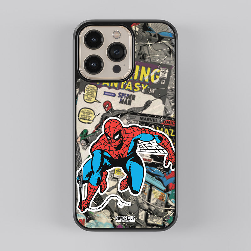 Official Marvel Vintage Spider-Man Glass Case