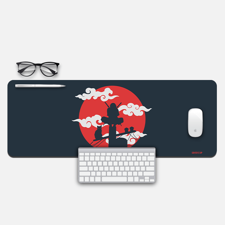 Anime Shinobi Ninja Desk Mat and Gaming Mouse Pad