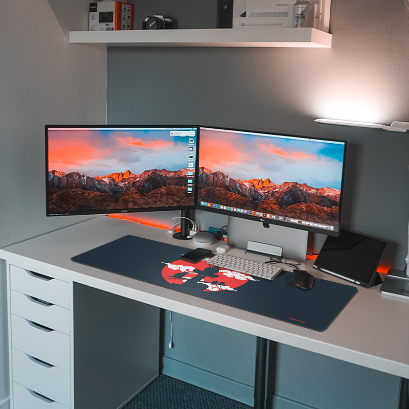 Anime Shinobi Ninja design Desk Mat and Gaming Mouse Pad