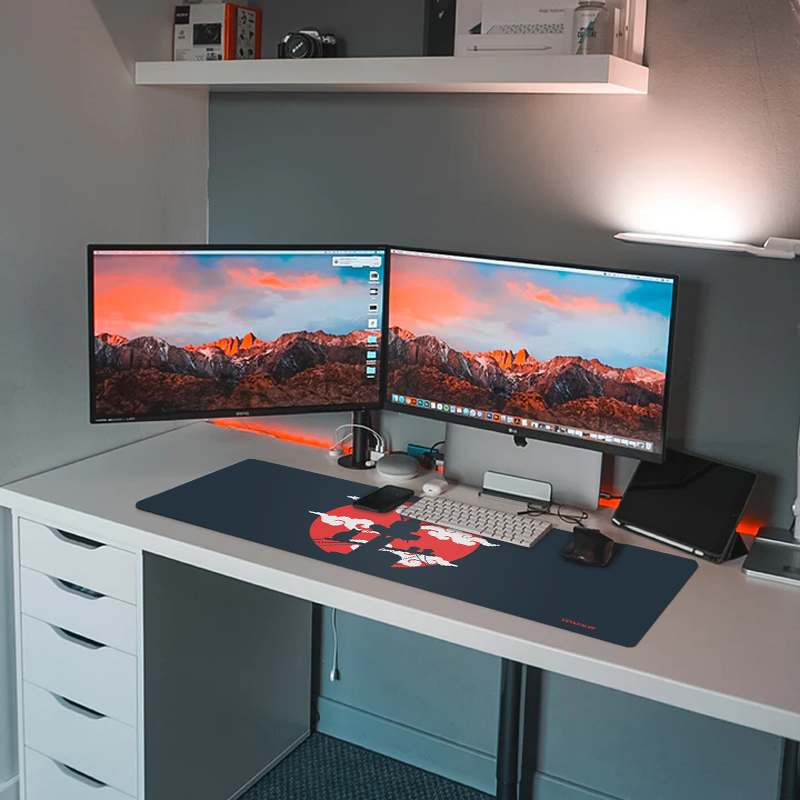 Anime Shinobi Ninja Desk Mat and Gaming Mouse Pad
