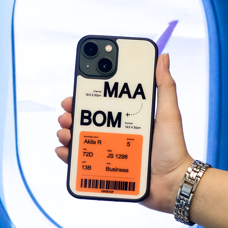 Customise Your Boarding Pass Glass Case