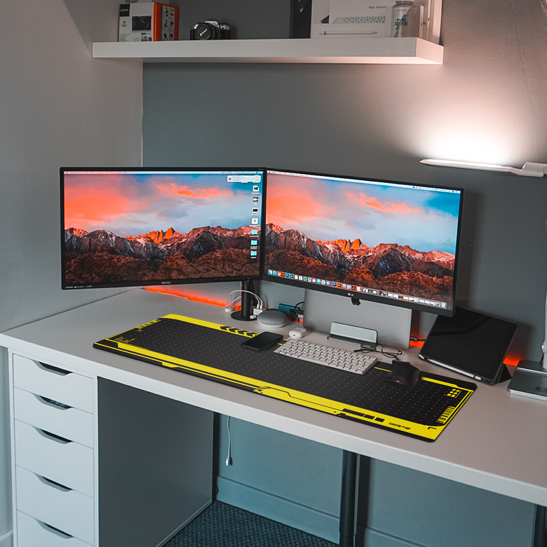 Cyber Geek Desk Mat and Gaming Mouse Pad