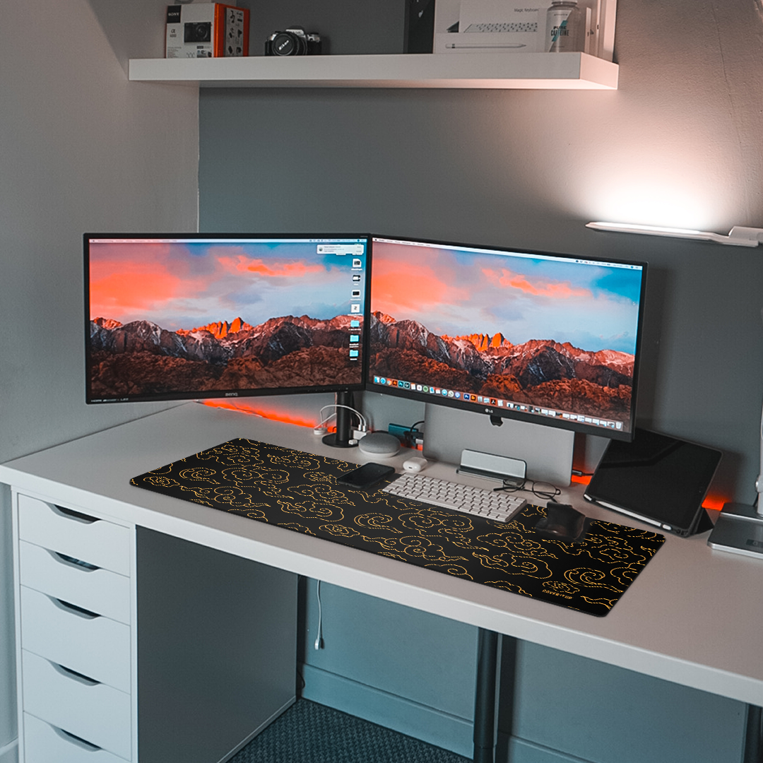 Anime Clouds Desk Mat and Gaming Mouse Pad